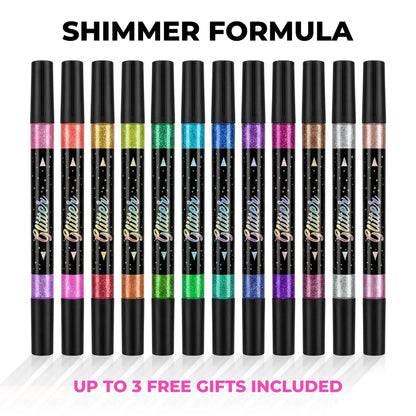 Duo Glitzer Acrylmarker – 2 Farben pro Stift