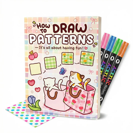 Schritt-für-Schritt Zeichenbuch mit Übungsseiten