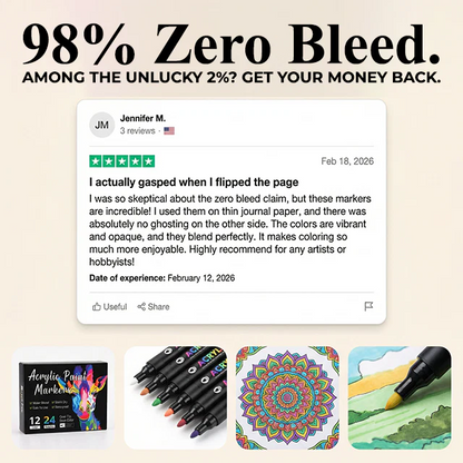 Duo Acrylmarker – 2 Farben pro Stift