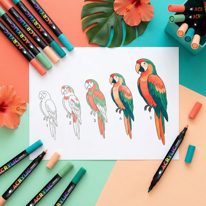 Duo Acrylmarker – 2 Farben pro Stift