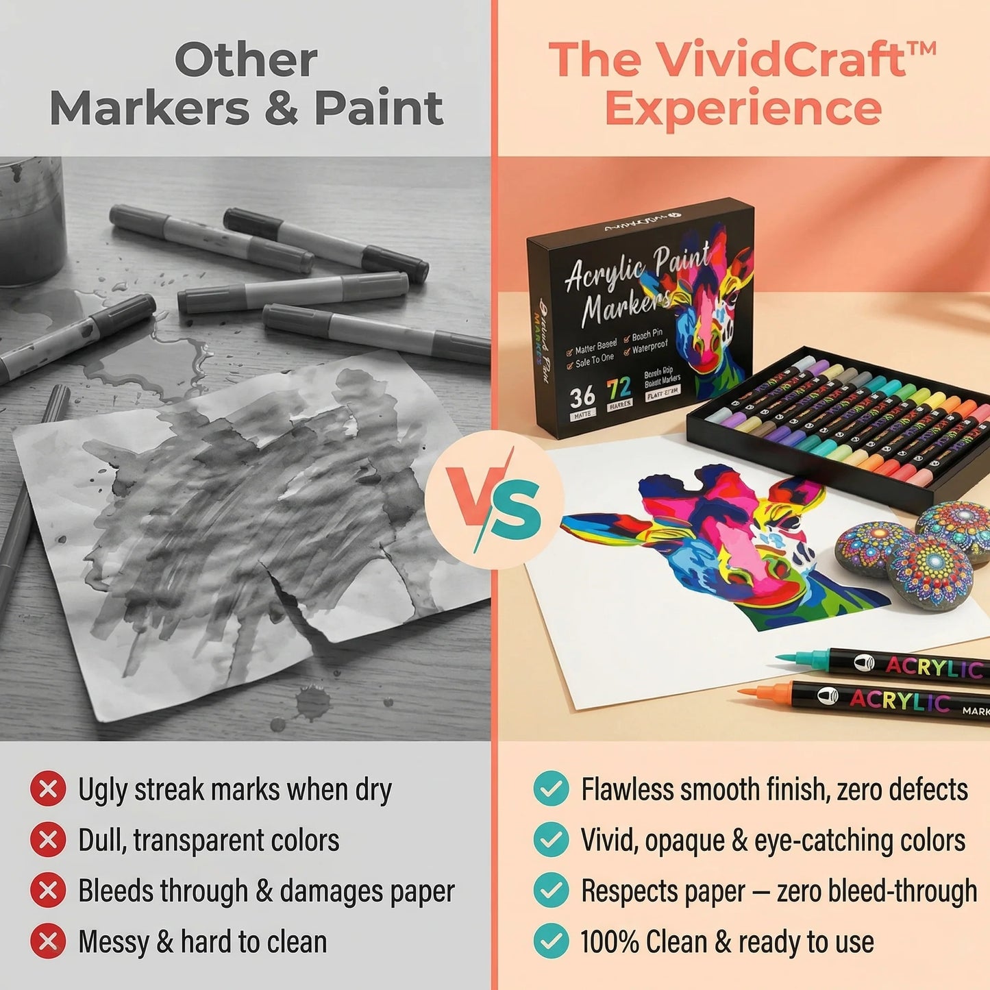 Duo Acrylmarker – 2 Farben pro Stift